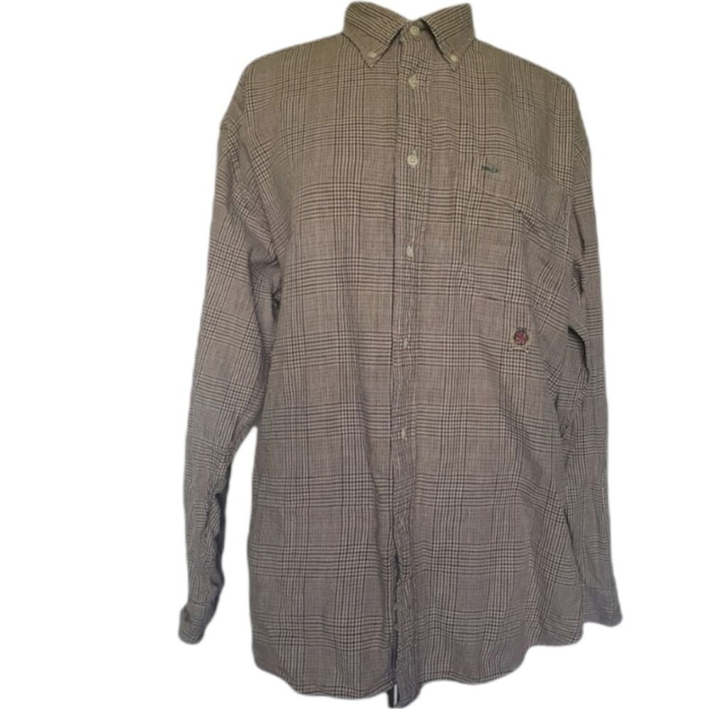Tommy Hilfiger Tan Plaid Button Down Shirt